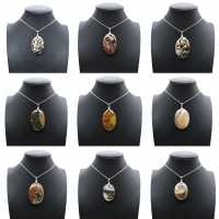 Pendentif en japse orbiculaire