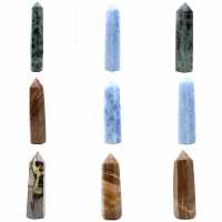 Prisme de calcite bleue