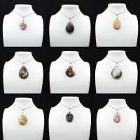Pendentif goutte en jaspe impérial