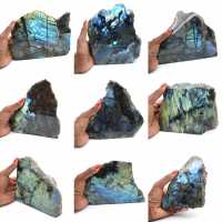 Labradorite une face polie de collection