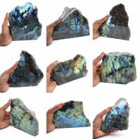 Labradorite une face polie de collection