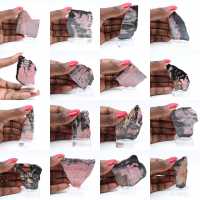 Rhodonite tranche polie de qualité pour décoration Rhodonite tranche polie de qualité pour décoration