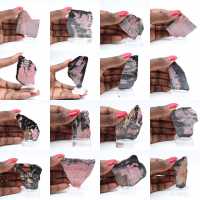 Rhodonite tranche polie de qualité pour décoration