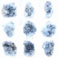 Géode célestite bleue Madagascar formation naturelle