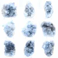 Géode célestite bleue Madagascar formation naturelle