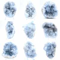 Géode célestite bleue Madagascar formation naturelle