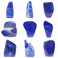 Bloc lapis-lazuli poli décoratif