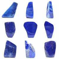 Bloc lapis-lazuli poli décoratif