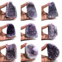 Géode d'Améthyste du Brésil: Spécimen de Collection Authentique