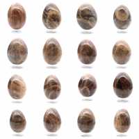 Pierre de Lune Noire - Œuf Microcline 455g