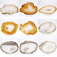 Tranche d'Agate naturelle du Brésil