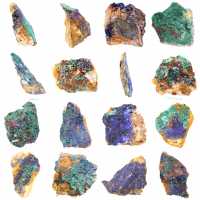 Minéral brut Azurite Malachite