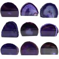 Agate violette minérale