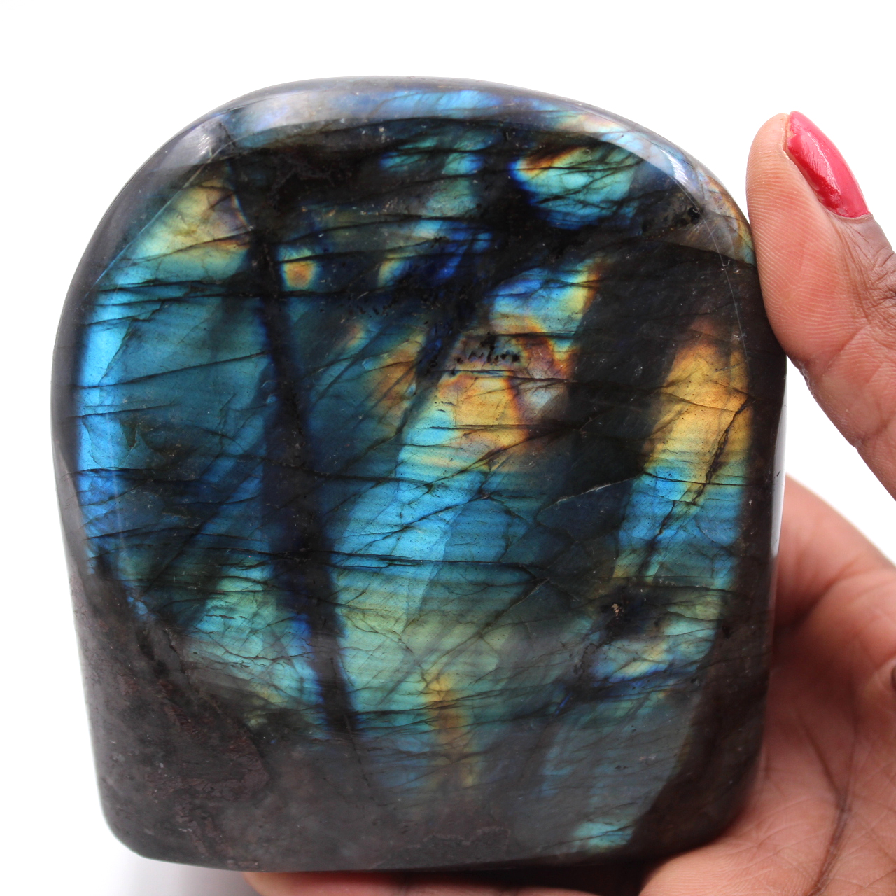 Pierre de Labradorite forme libre d'ornement
