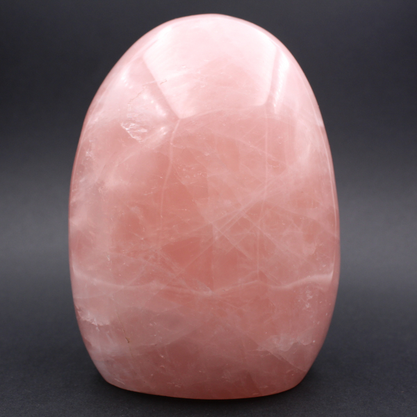 Grand bloc poli de quartz rose