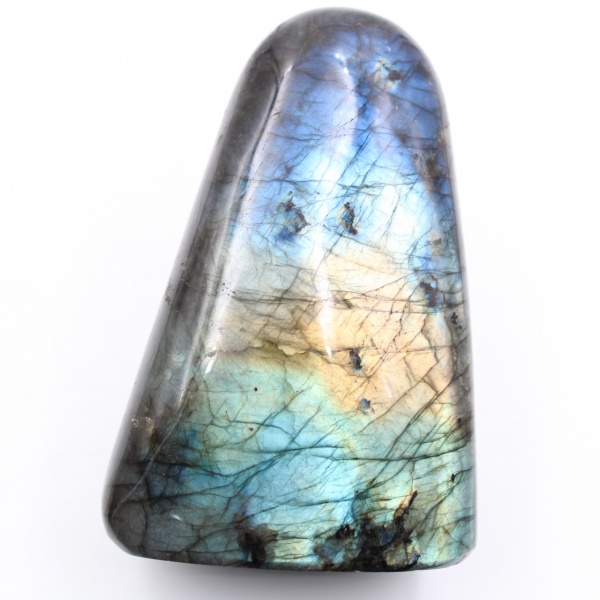 Labradorite pierre de décoration couleur bleue