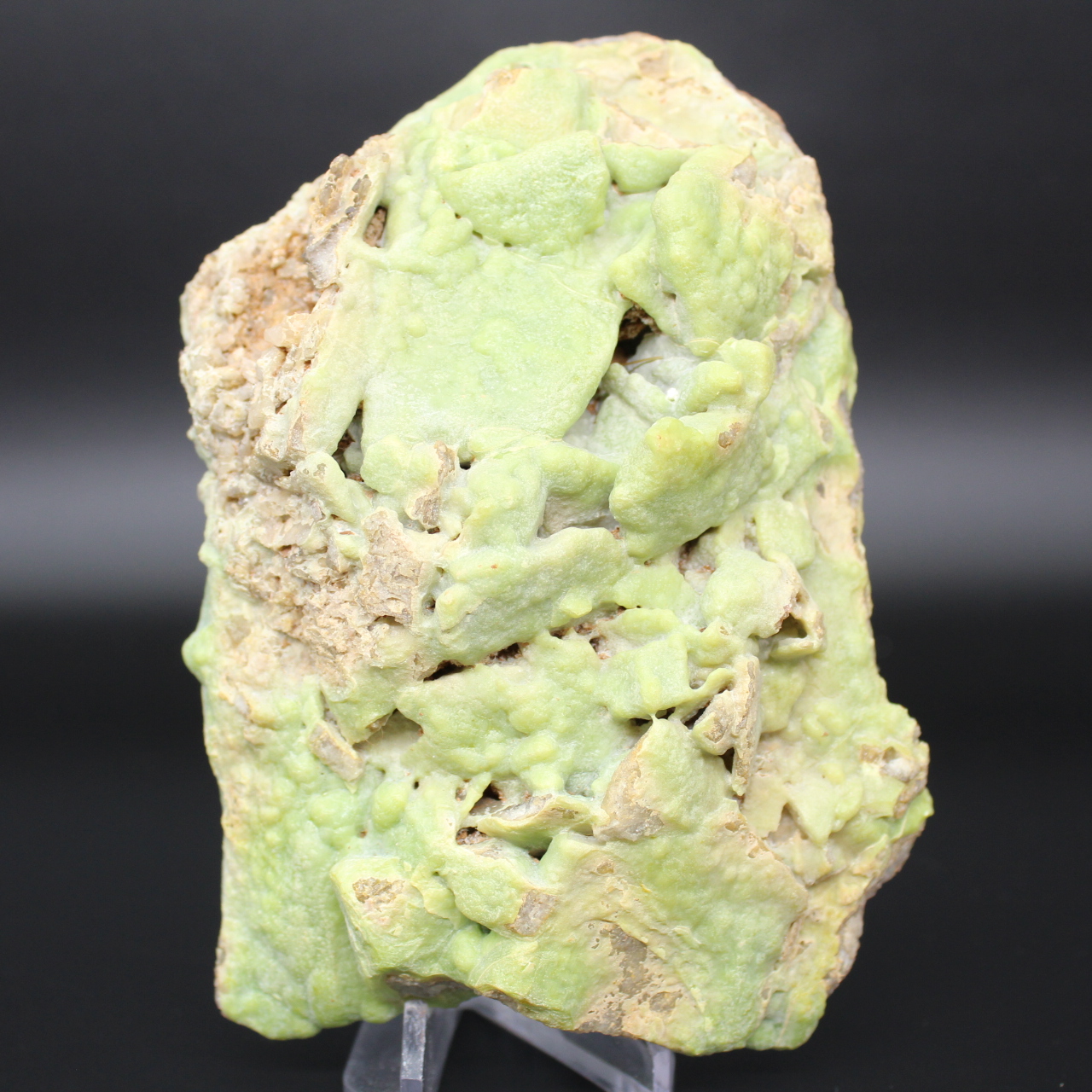 Pyromorphite verte en plaque