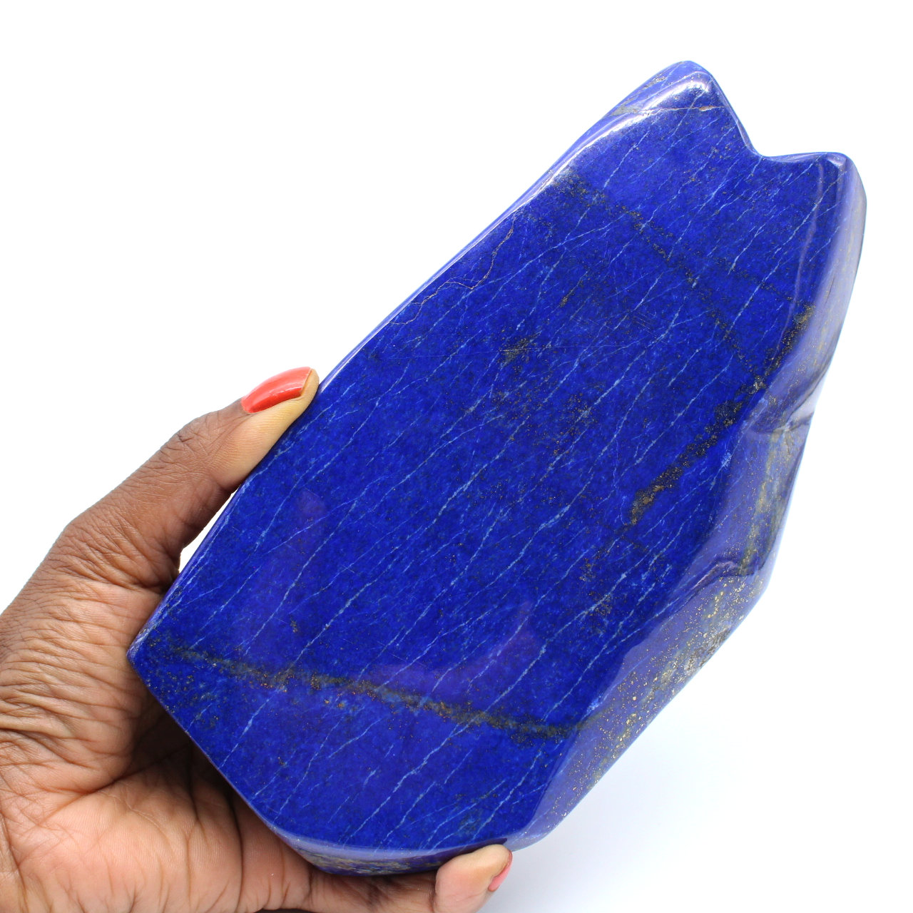 Grande pierre de Lapis-lazuli polie de collection
