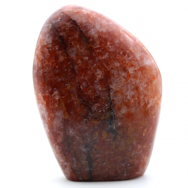 Pierre de quartz rouge naturelle