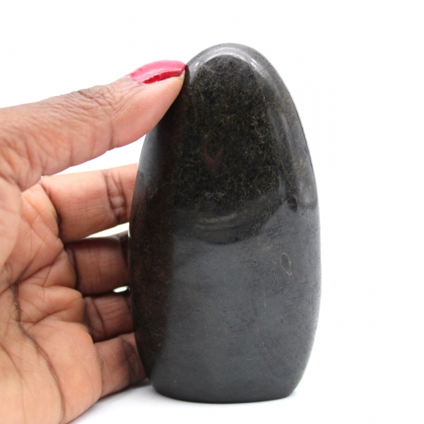 Forme libre en pierre de Tourmaline noire