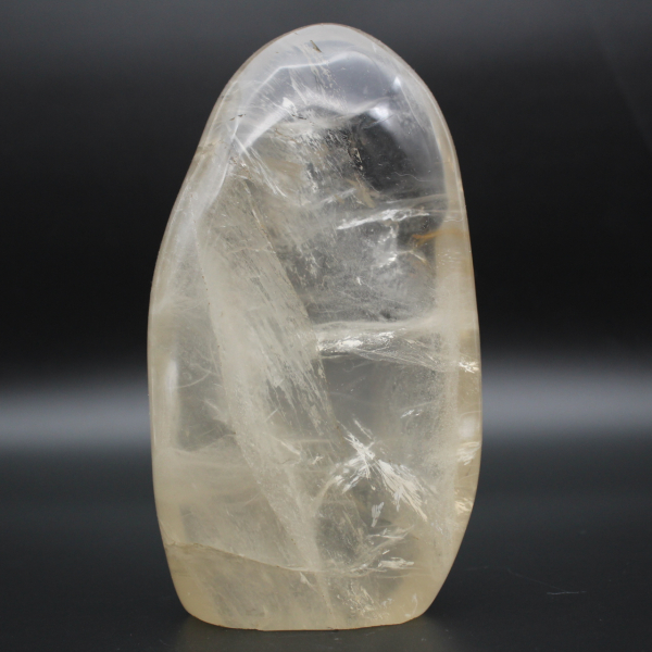 Pierre de quartz cristal de roche polie