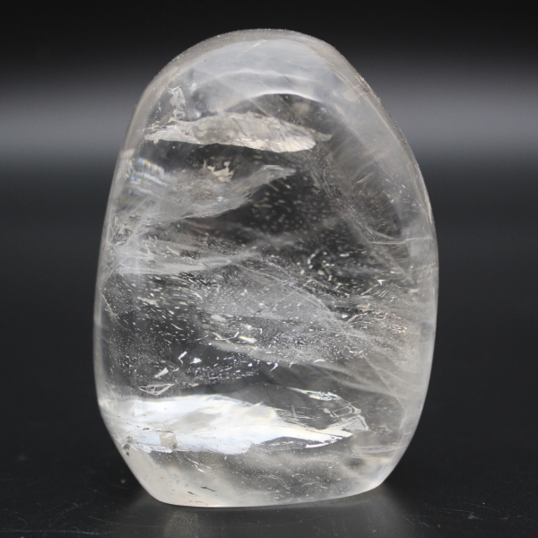Quartz cristal de roche naturel polie