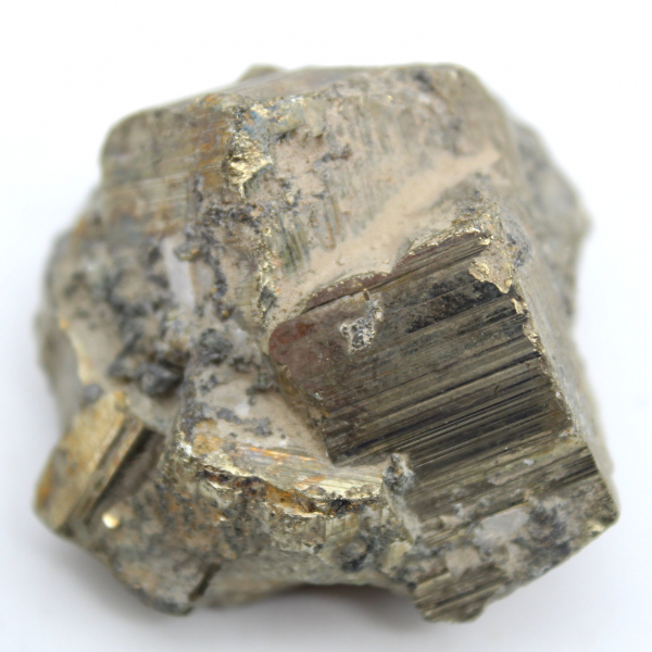 Pyrite naturelle cristallisée
