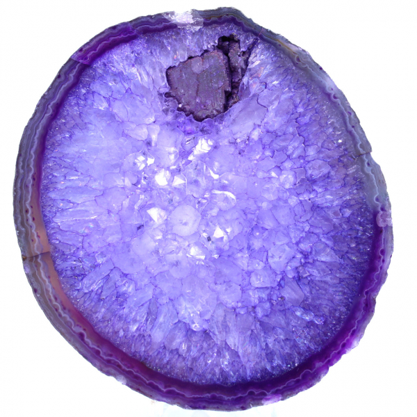 Pierre d'agate violette du Brésil