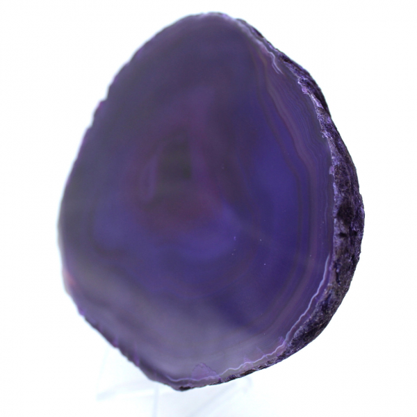 Pierre décorative en agate violette