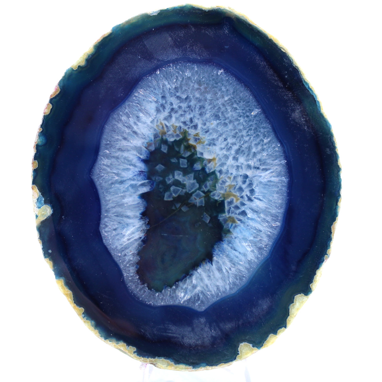 Décoration en agate bleue