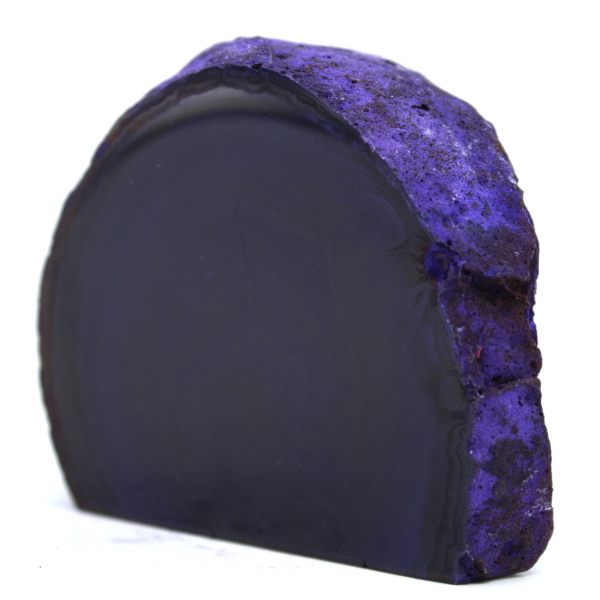 Décoration en agate violette minérale