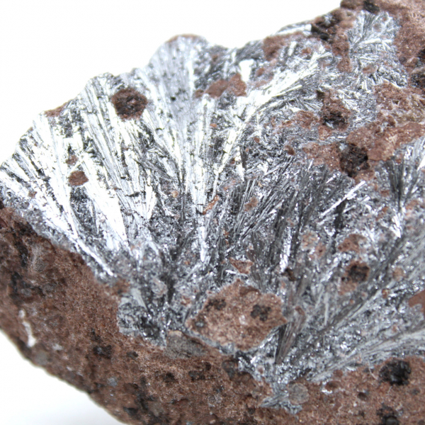 Pyrolusite cristallisée naturelle