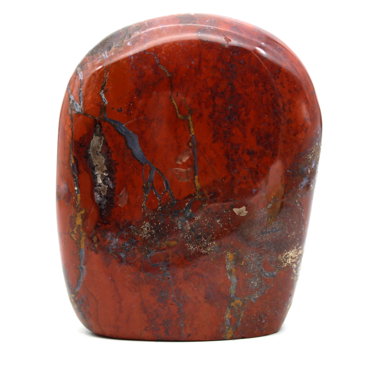 Jaspe rouge polie