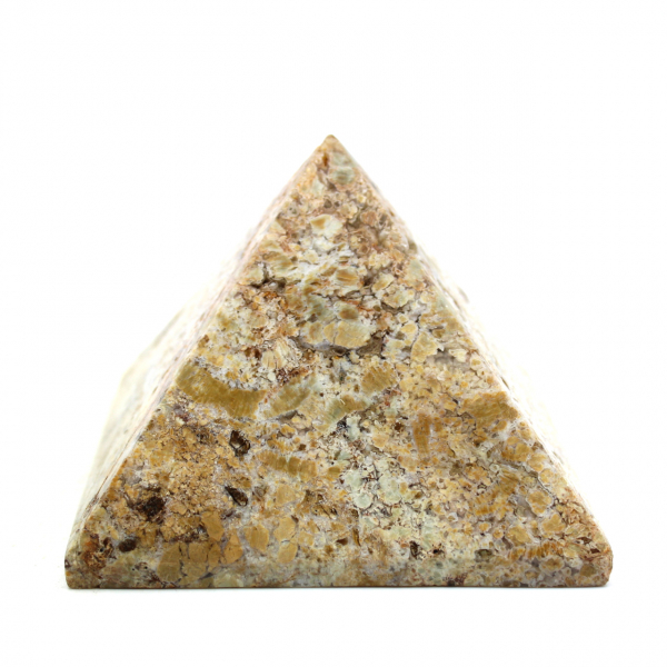 Pyramide en jaspe a grains