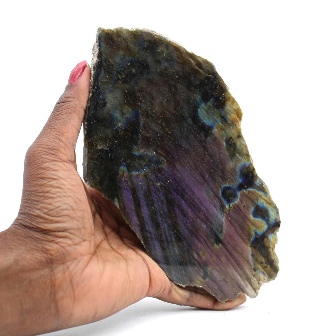 Labradorite violette mi-brute