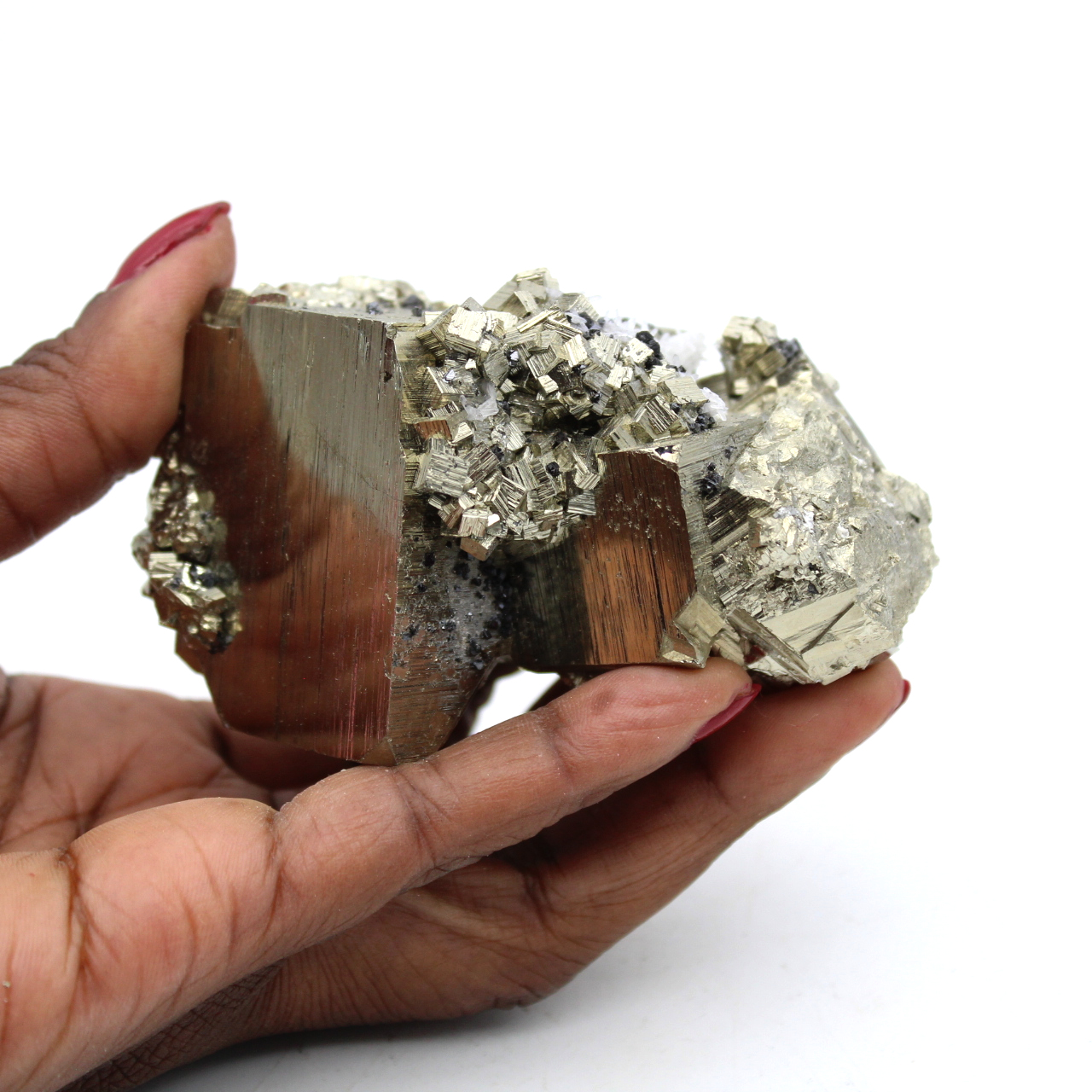 Pierre de pyrite du pérou