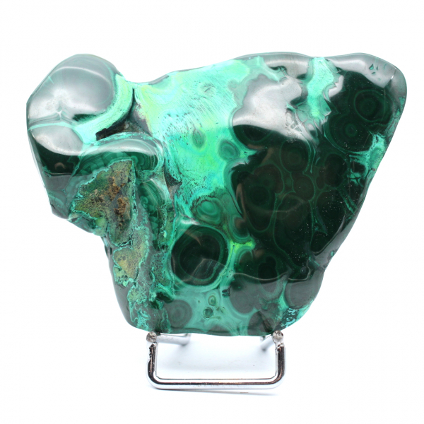 Pierre polie en malachite