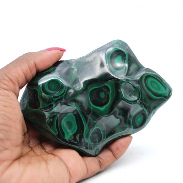 Malachite pierre polie