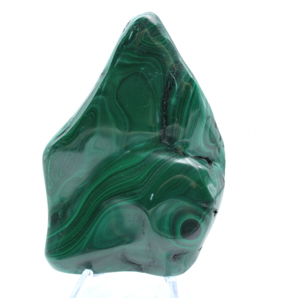 Pierre de malachite polie