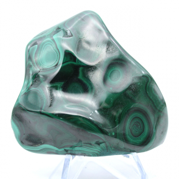 Bloc poli en malachite