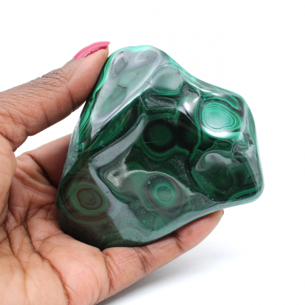 Malachite polie pour collection