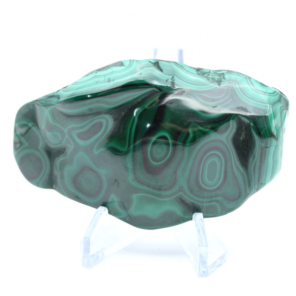 Bloc poli en malachite