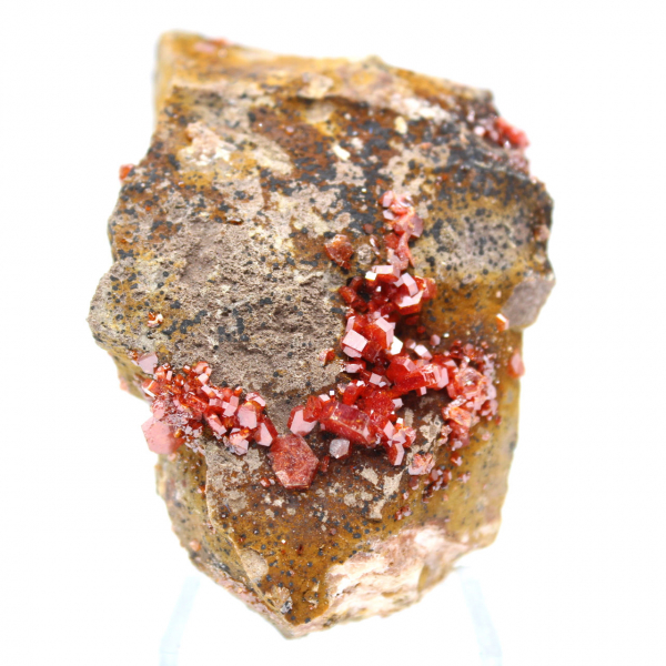 Cristaux de vanadinite sur gange