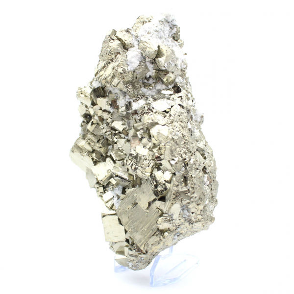 Pyrite avec cristaux de quartz