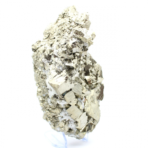 Pyrite avec cristaux de quartz