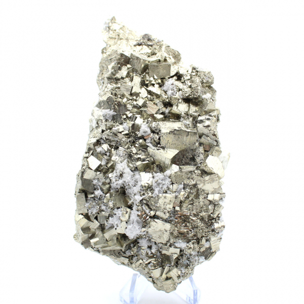 Pyrite avec cristaux de quartz