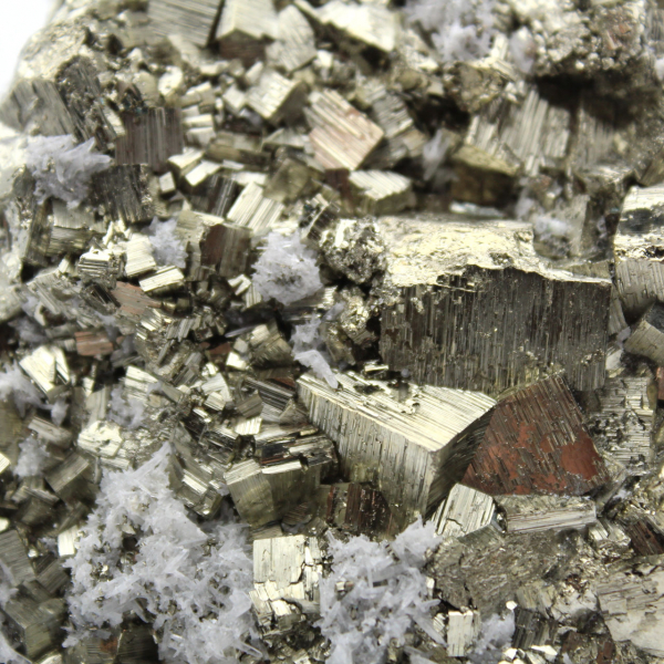 Pyrite avec cristaux de quartz