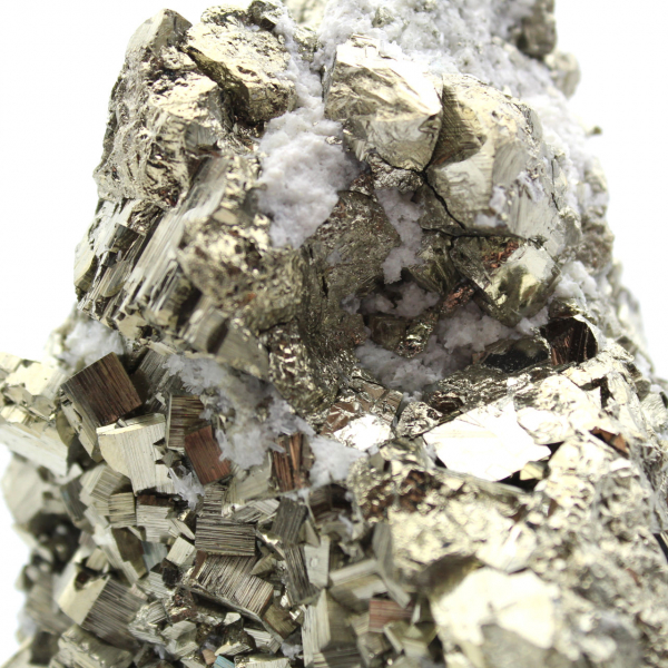 Pyrite avec cristaux de quartz