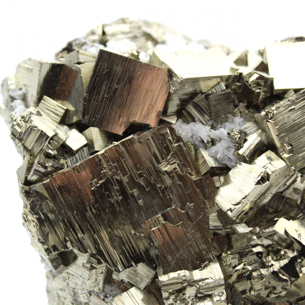 Pyrite avec cristaux de quartz