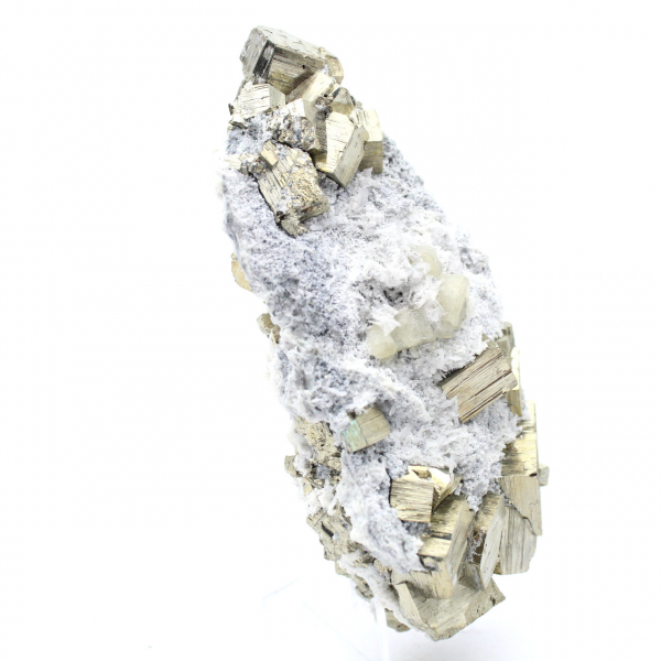 Pyrite sur gangue avec quartz